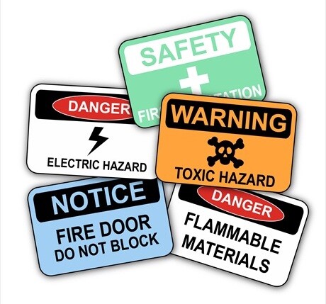 Ground Safety Warning Labels
